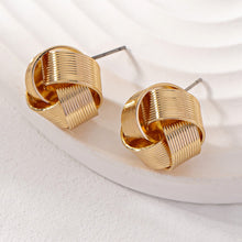 European And American INS Gold Earrings