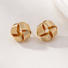 INS Gold Classic Thread Cross Stud Earrings